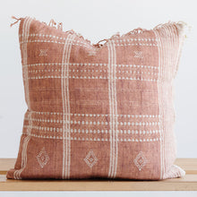 Load image into Gallery viewer, brick red throw pillow for couch or bed
