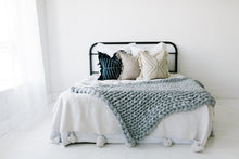 Load image into Gallery viewer, farmhouse throw pillows on bed