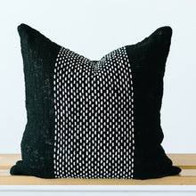 Load image into Gallery viewer, handmade throw pillow black