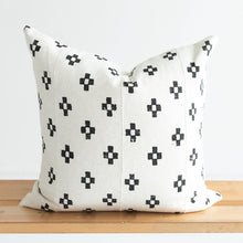 Load image into Gallery viewer, mud cloth throw pillow white and black