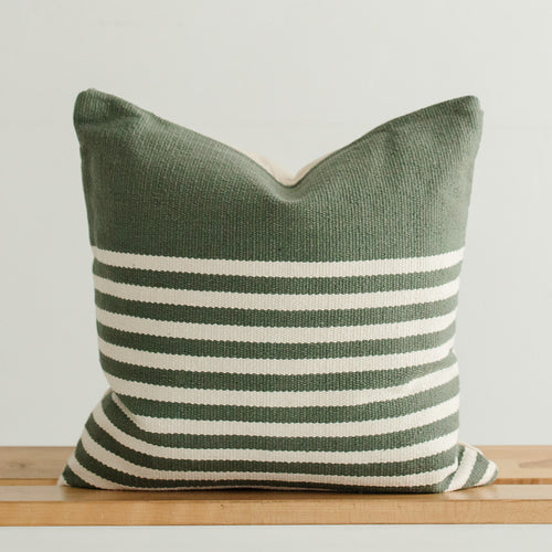 handmade throw pillow sage green