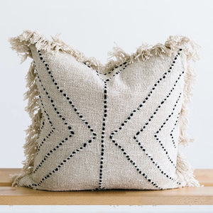 white farmhouse throw pillows for couch or bed