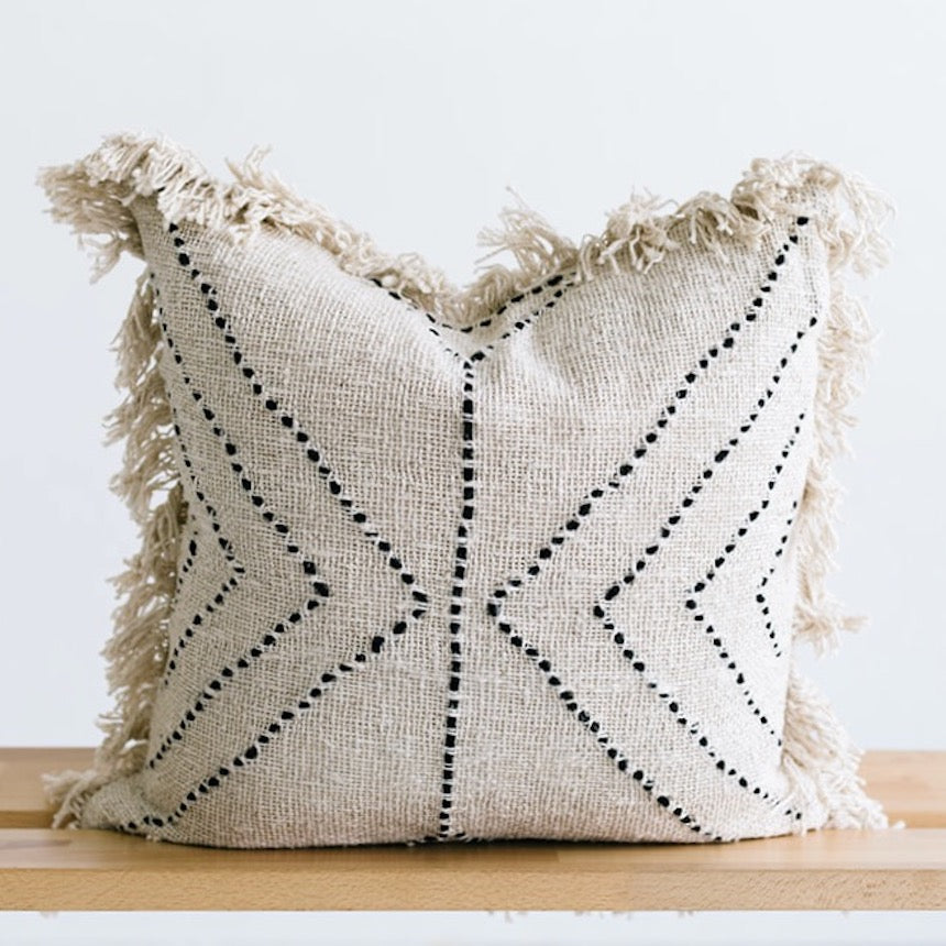 white farmhouse throw pillows for couch or bed