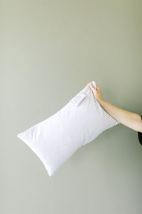 Premium Faux Down Pillow Insert - 12" x 20" Lumbar