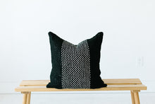 Load image into Gallery viewer, black decorative throw pillow