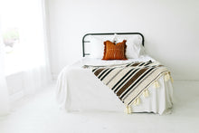 Load image into Gallery viewer, boho chic throw pillow on bed