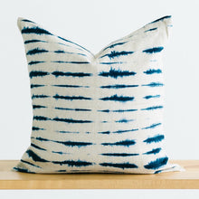 Load image into Gallery viewer, blue tie dye throw pillow