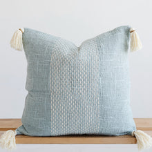 Load image into Gallery viewer, blue throw pillow for couch