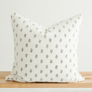 green printed throw pillow for sofa