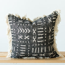 Load image into Gallery viewer, black tribal boho throw pillows